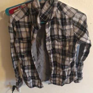 Black and gray flannel